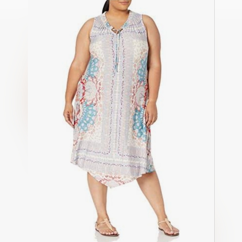 One World Multicolor Bohemian Dress